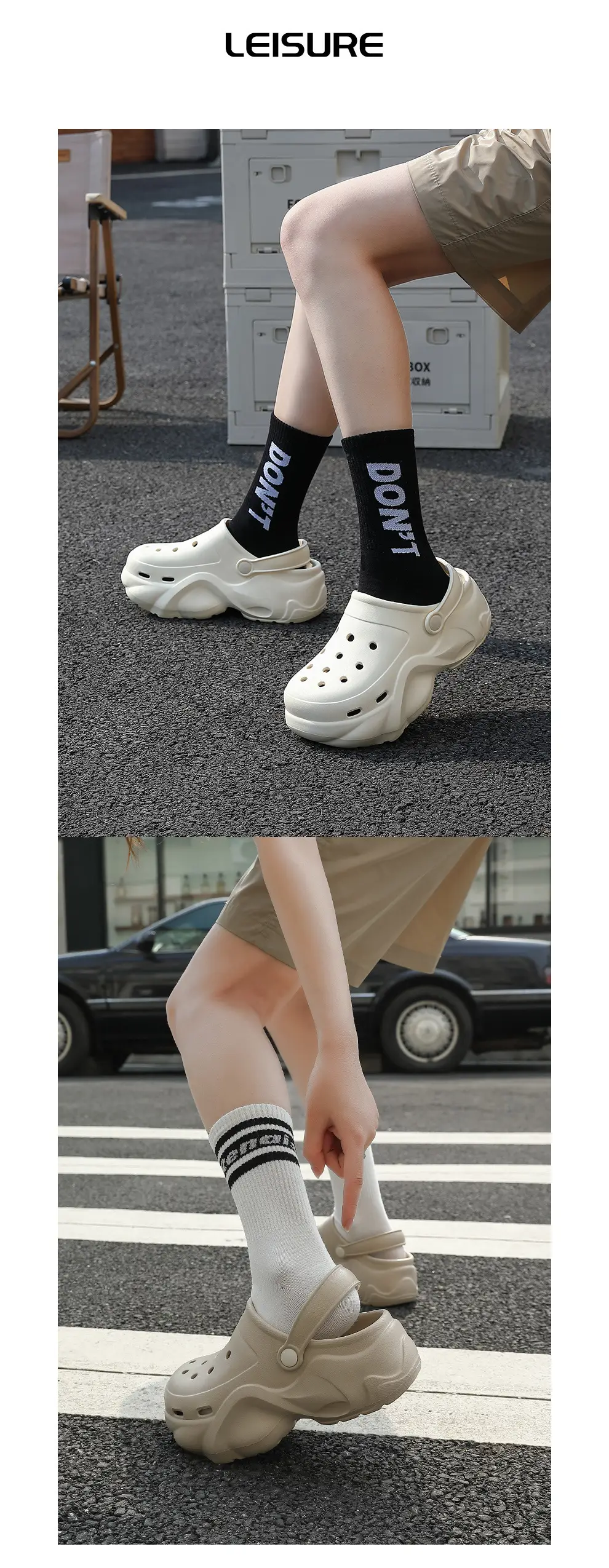 Thick-Soled Croc Shoes Women's Summer Outerwear 2025 New Anti-Slip Non-Stinky Feet Feeling Baotou Sandals Wholesale — feature 23