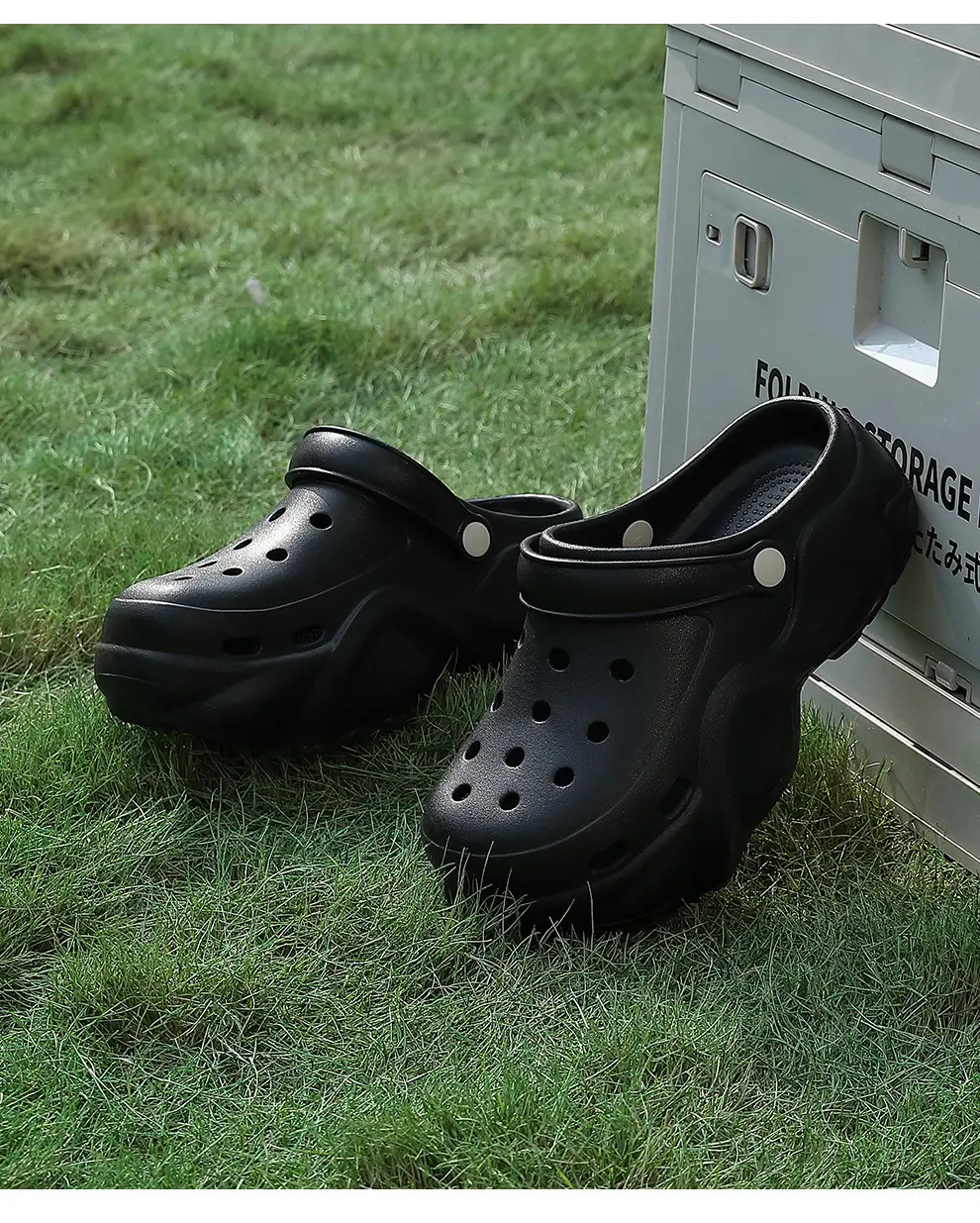 Thick-Soled Croc Shoes Women's Summer Outerwear 2025 New Anti-Slip Non-Stinky Feet Feeling Baotou Sandals Wholesale — feature 32