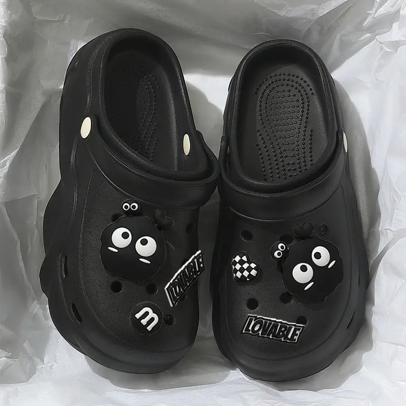 Thick-Soled Croc Shoes Women's Summer Outerwear 2025 New Anti-Slip Non-Stinky Feet Feeling Baotou Sandals Wholesale - Image 15