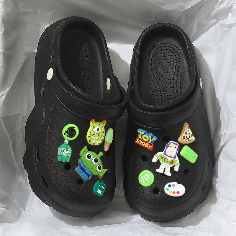 Thick-Soled Croc Shoes Women's Summer Outerwear 2025 New Anti-Slip Non-Stinky Feet Feeling Baotou Sandals Wholesale - Image 6