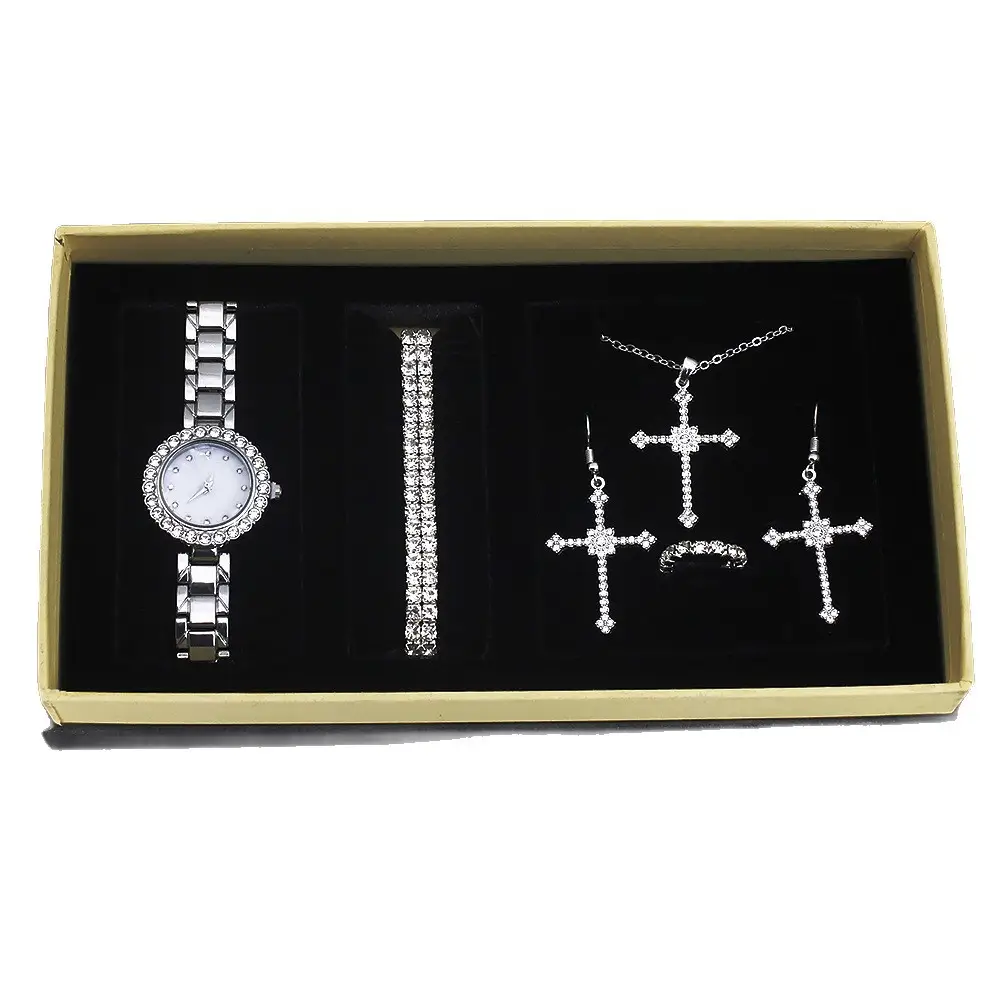Diamond Cross Jewelry Set for Women - Image 5