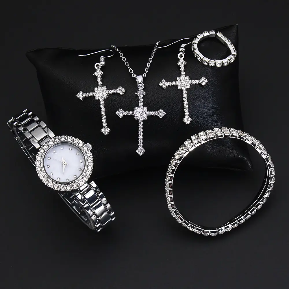 Diamond Cross Jewelry Set for Women — feature 9