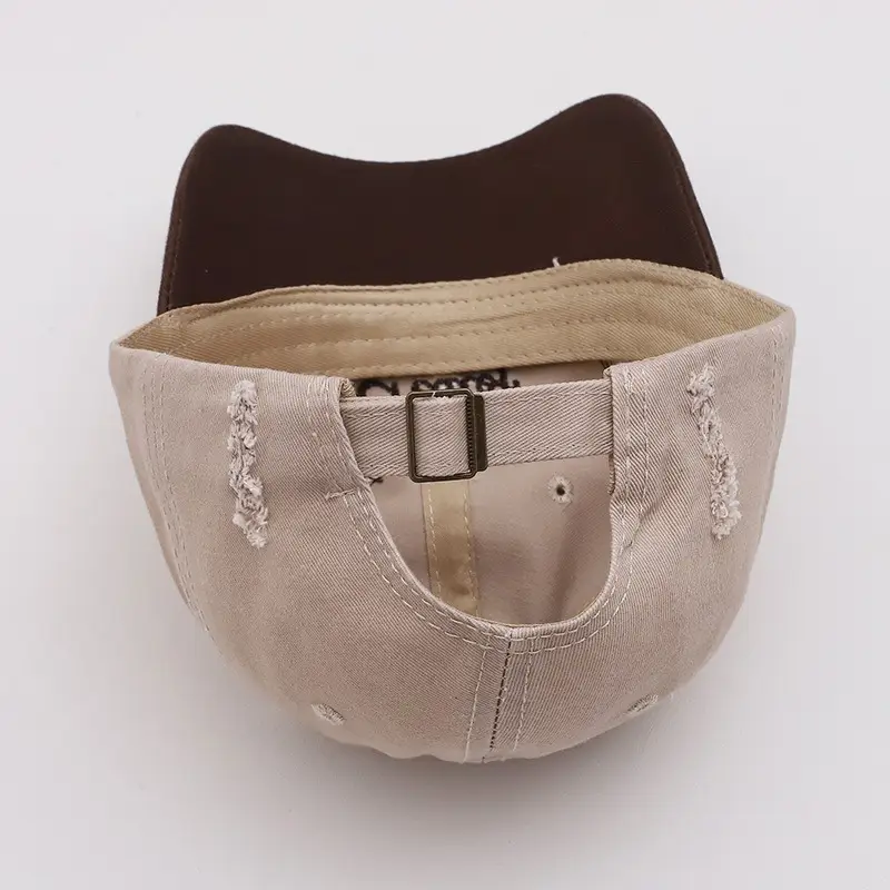 New Style Ripped Baseball Cap for Women Students Spring Summer Sunshade — feature 4