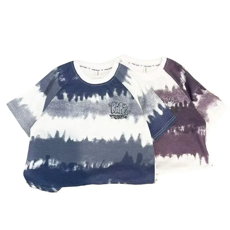 Boys Tie-Dye T-Shirt Blue White 2025 - Image 7