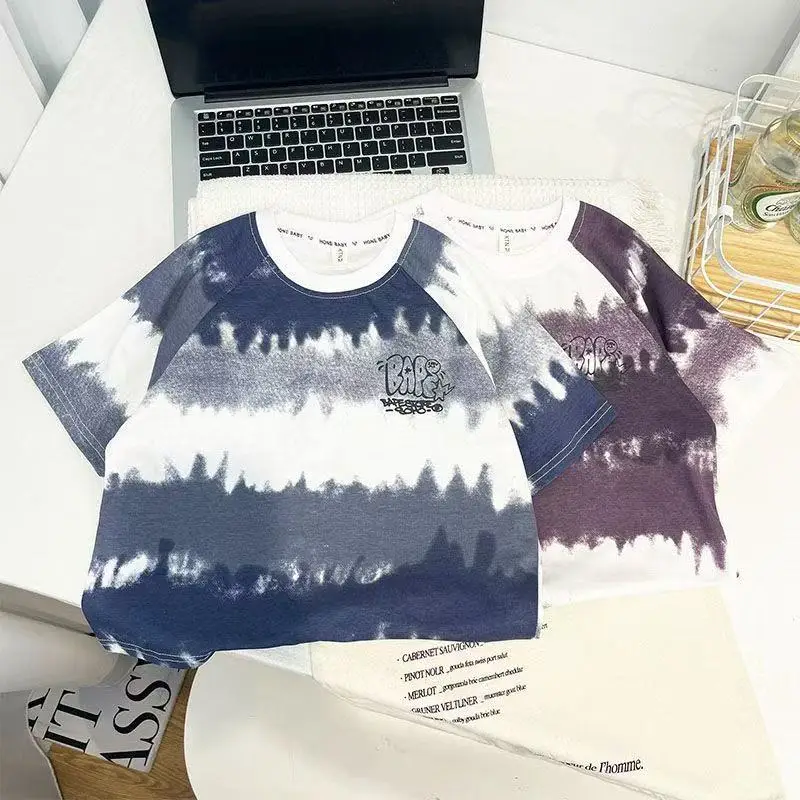 Boys Tie-Dye T-Shirt Blue White 2025 — feature 6
