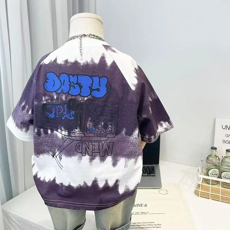 Boys Tie-Dye T-Shirt Blue White 2025 — feature 7