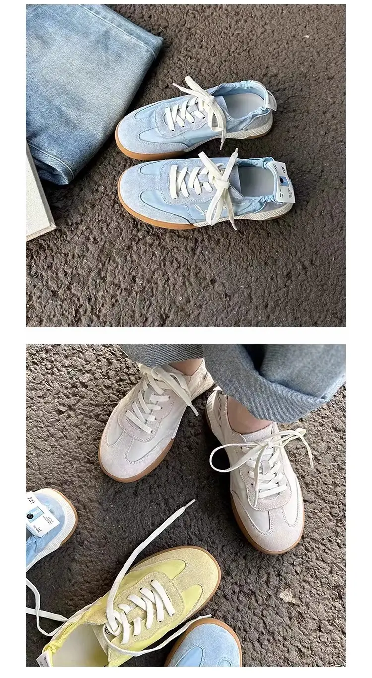 Genuine Leather Inner Heightening Ballet Training Shoes for Women 2025 Spring and Summer White Shoes Thick-Soled Forrest Gump Shoes Lightweight Breathable Sports Shoes — feature 11