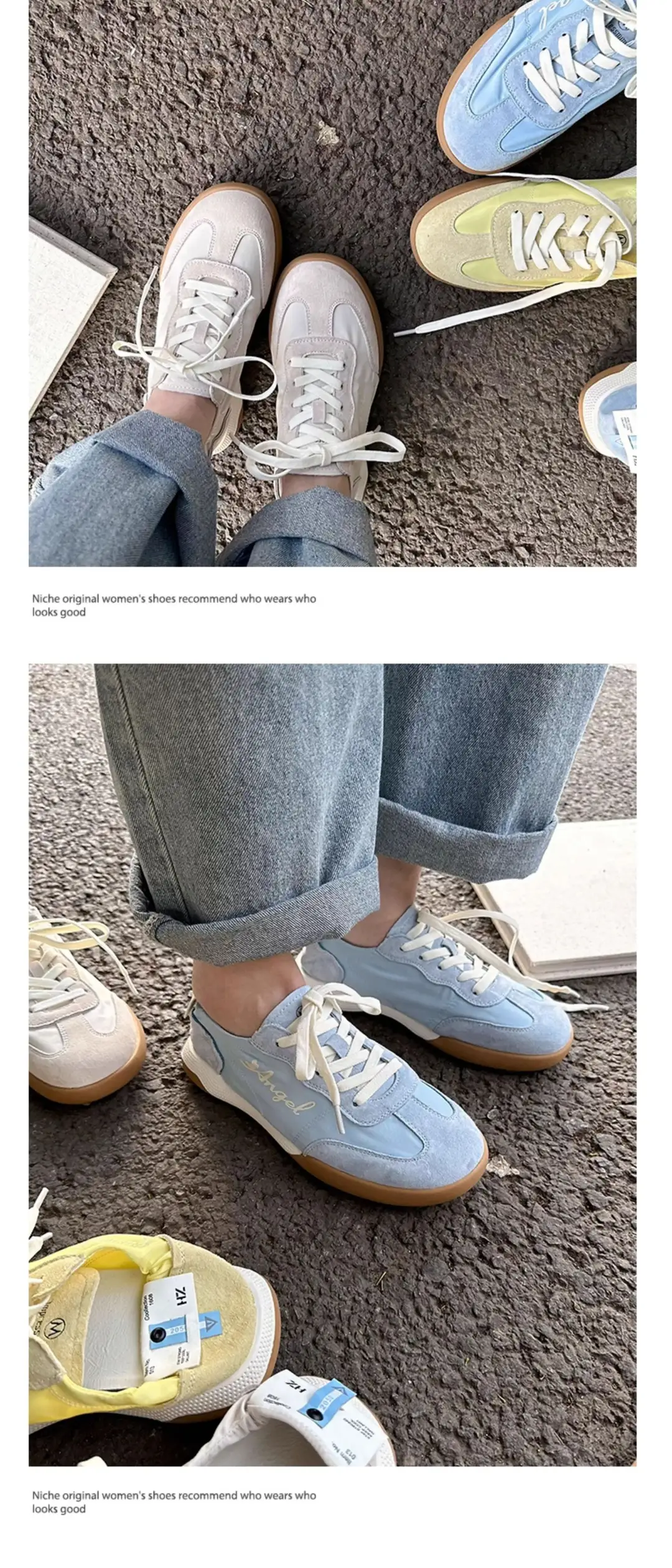 Genuine Leather Inner Heightening Ballet Training Shoes for Women 2025 Spring and Summer White Shoes Thick-Soled Forrest Gump Shoes Lightweight Breathable Sports Shoes — feature 13