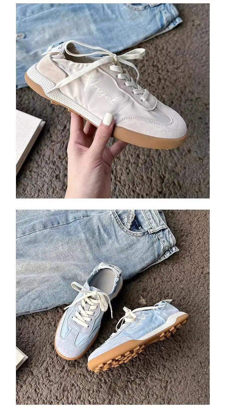 Genuine Leather Inner Heightening Ballet Training Shoes for Women 2025 Spring and Summer White Shoes Thick-Soled Forrest Gump Shoes Lightweight Breathable Sports Shoes — feature 3