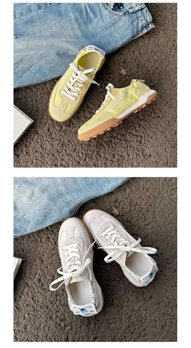 Genuine Leather Inner Heightening Ballet Training Shoes for Women 2025 Spring and Summer White Shoes Thick-Soled Forrest Gump Shoes Lightweight Breathable Sports Shoes — feature 5