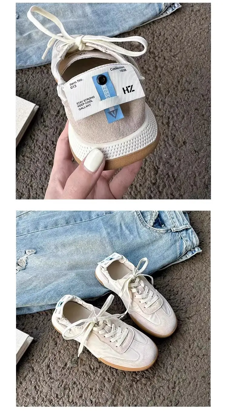 Genuine Leather Inner Heightening Ballet Training Shoes for Women 2025 Spring and Summer White Shoes Thick-Soled Forrest Gump Shoes Lightweight Breathable Sports Shoes — feature 6