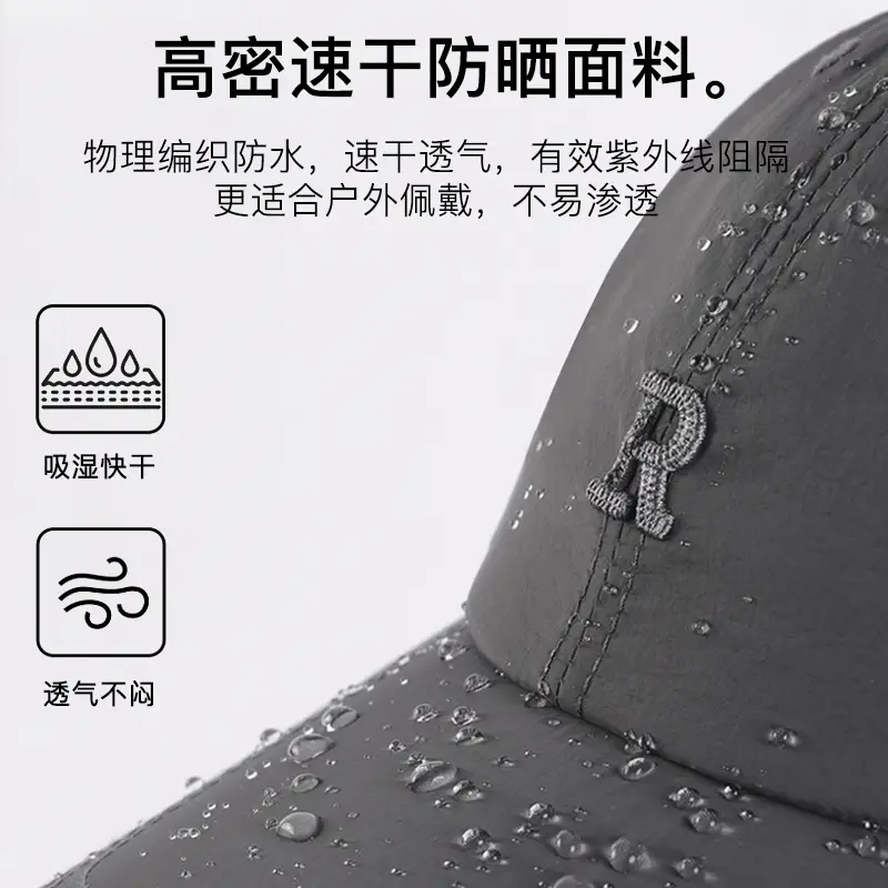 Light Pink Baseball Cap with Embroidered Logo - Image 4