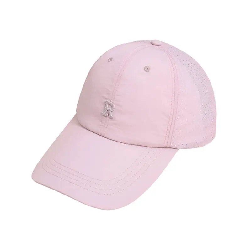 Light Pink Baseball Cap with Embroidered Logo - Image 6