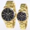Couple Gold Watch Set Digital Display Korean Design — feature 3