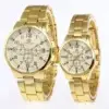 Couple Gold Watch Set Digital Display Korean Design — feature 4