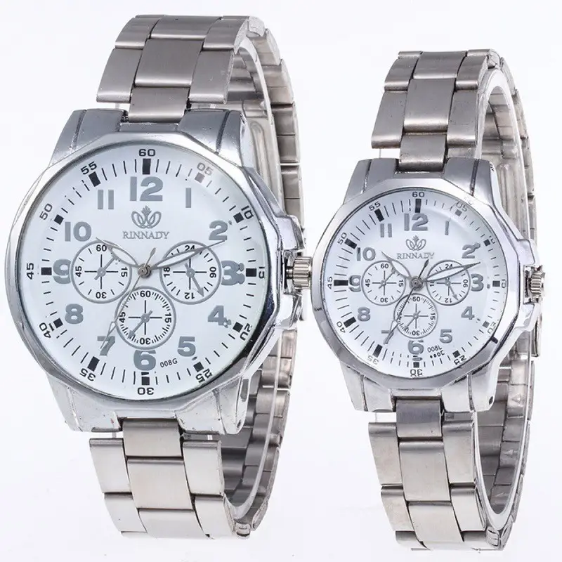 Couple Gold Watch Set Digital Display Korean Design - Image 10