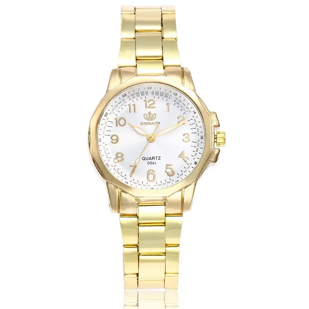 Couple Gold Watch Set Digital Display Korean Design - Image 15