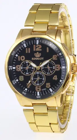 Couple Gold Watch Set Digital Display Korean Design - Image 7