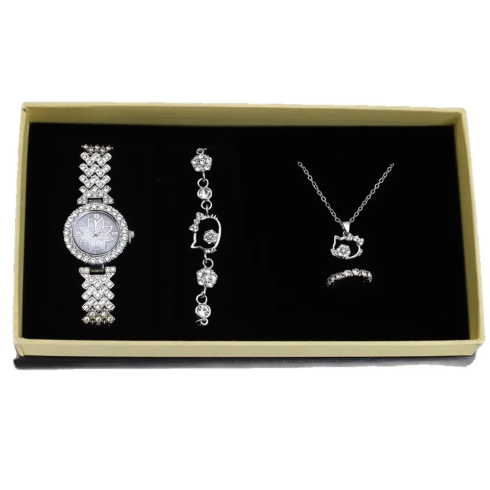 Diamond Quartz Women's Jewelry Set Watch Set - Image 6