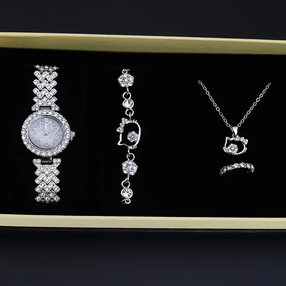 Diamond Quartz Women's Jewelry Set Watch Set — feature 10