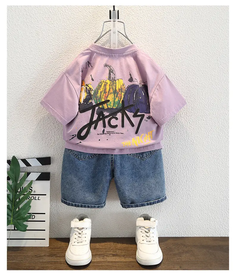 Boys Purple T-Shirt Summer 2025 with Bee Print — feature 6
