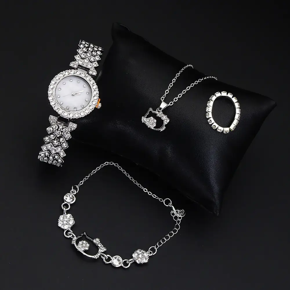 High-Looking Diamond Quartz Watch Set for Women — feature 9