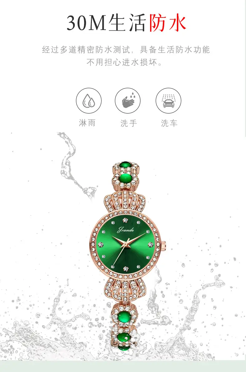 Luxury Green Crown Quartz Watch for Women — feature 12