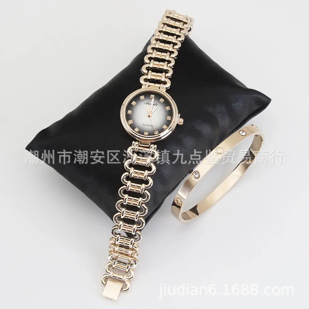 Women's Silver Quartz Bracelet Watch Set - Image 10