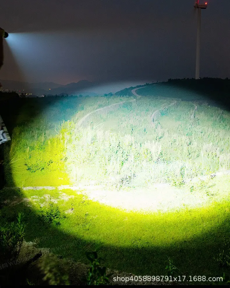 Wushang Rechargeable Flashlight Ultra Bright Zoom White Laser β feature 5