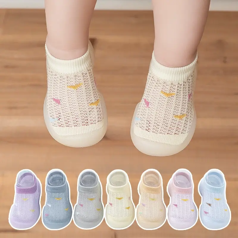 Baby Walking Sandals Light Blue Hollow Design 1-2Y
