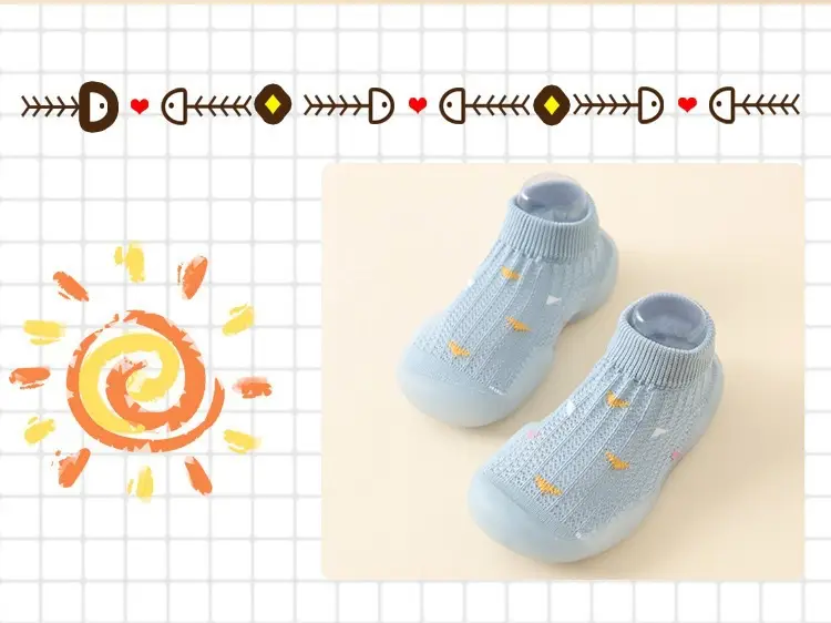 Baby Walking Sandals Light Blue Hollow Design 1-2Y — feature 7