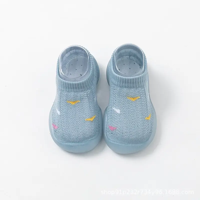 Baby Walking Sandals Light Blue Hollow Design 1-2Y