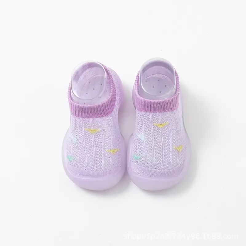 Baby Walking Sandals Light Blue Hollow Design 1-2Y