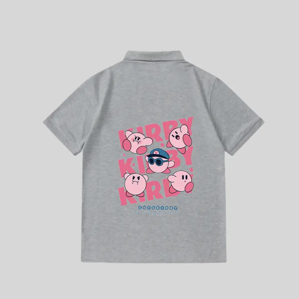 Japanese Style Kirby Boys T-Shirt Black 1600cm — feature 14