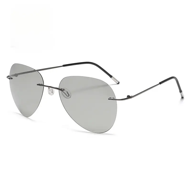Memory Titanium Aviator Sunglasses for Men - Image 5