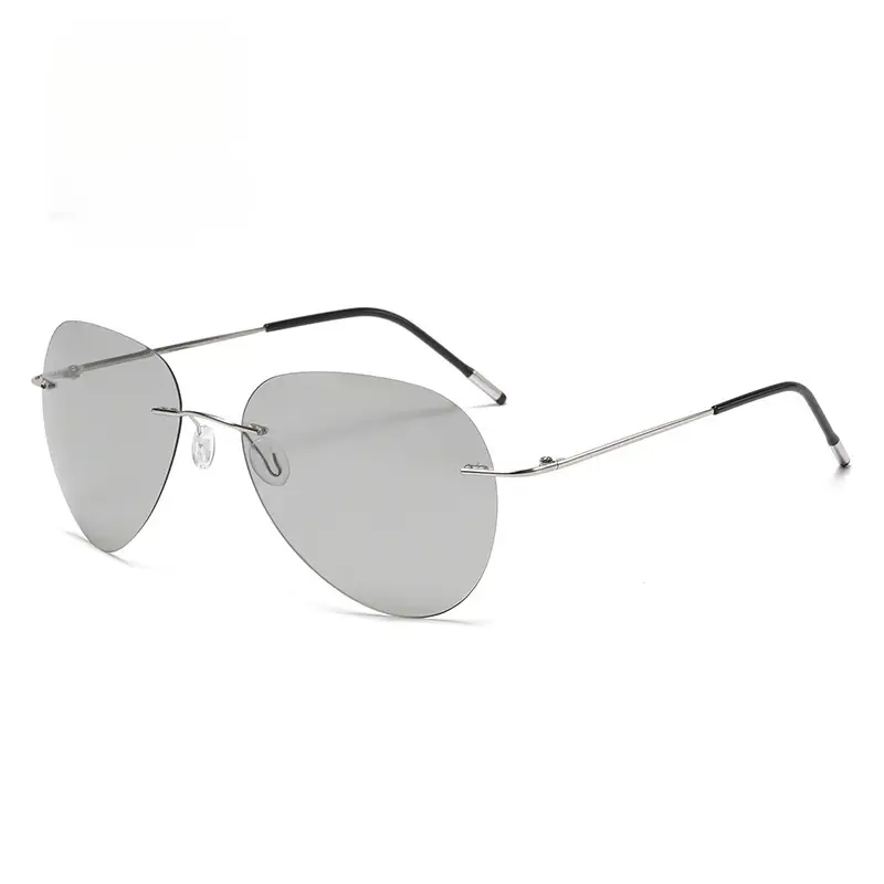 Memory Titanium Aviator Sunglasses for Men - Image 6