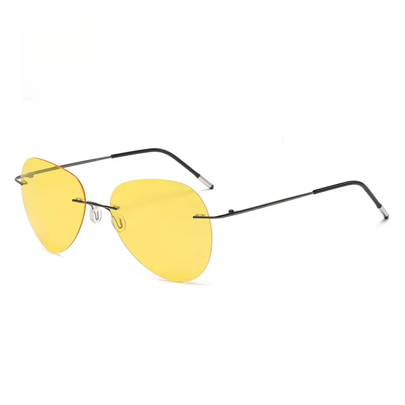 Memory Titanium Aviator Sunglasses for Men - Image 8