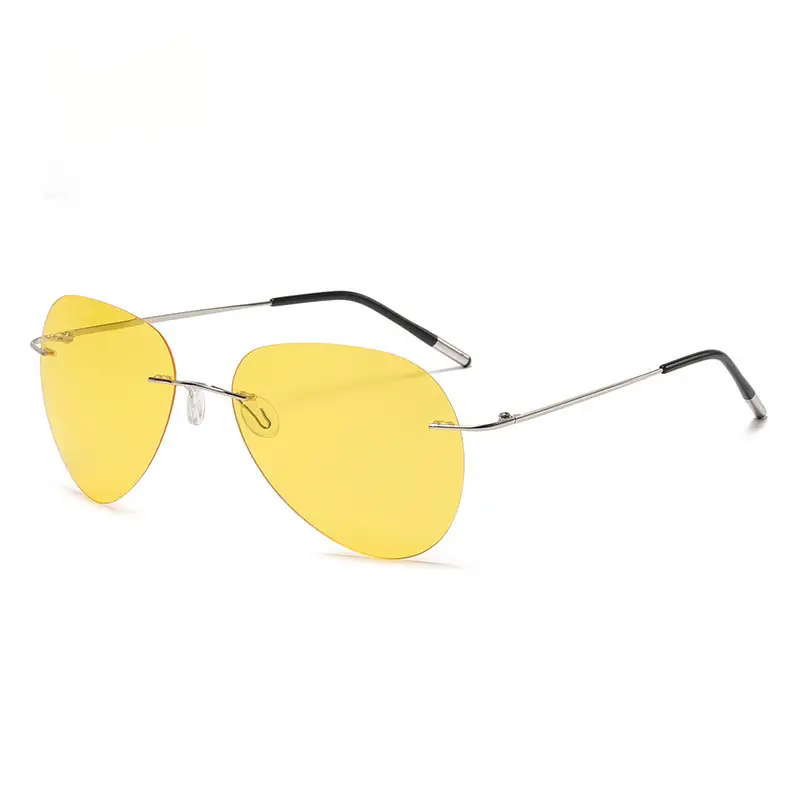Memory Titanium Aviator Sunglasses for Men - Image 9