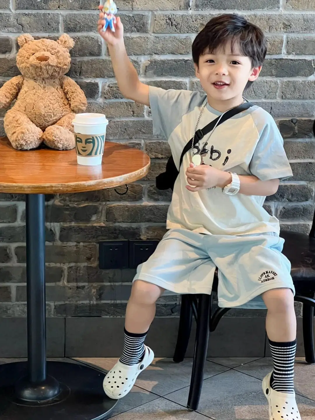 Cartoon Boys Cotton Casual Shorts Set Small Medium — feature 10