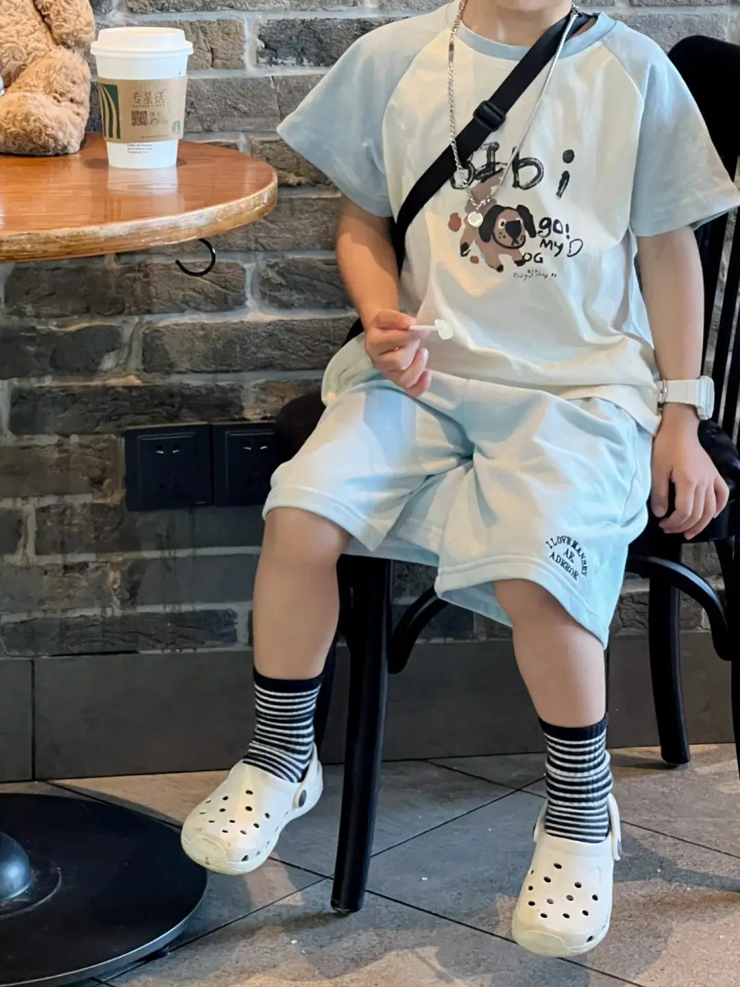 Cartoon Boys Cotton Casual Shorts Set Small Medium — feature 4