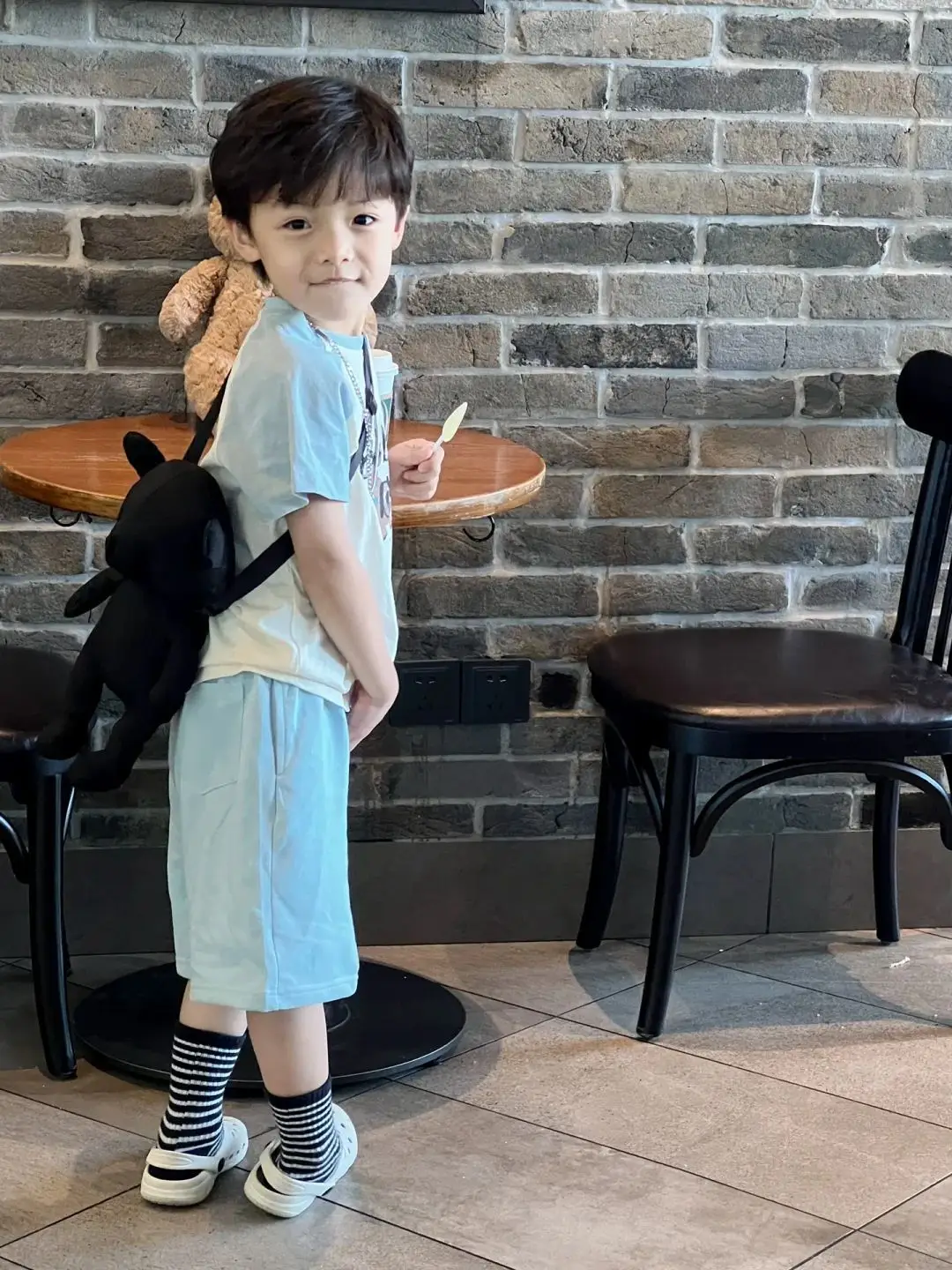 Cartoon Boys Cotton Casual Shorts Set Small Medium — feature 6