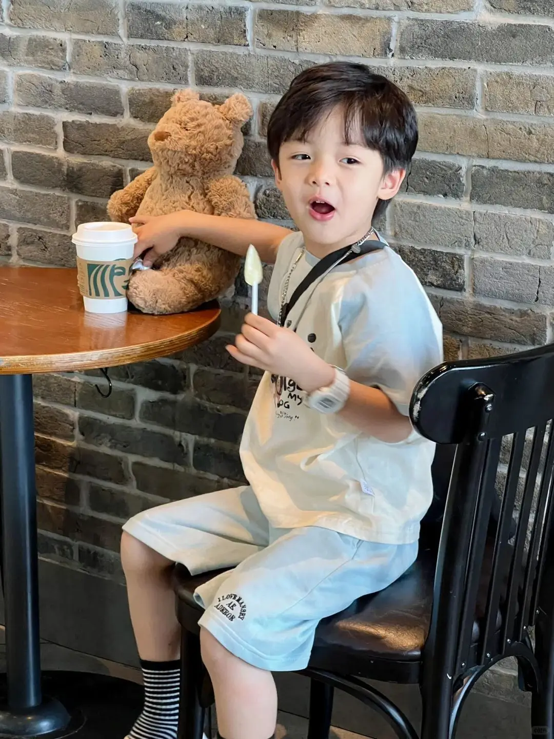 Cartoon Boys Cotton Casual Shorts Set Small Medium — feature 9