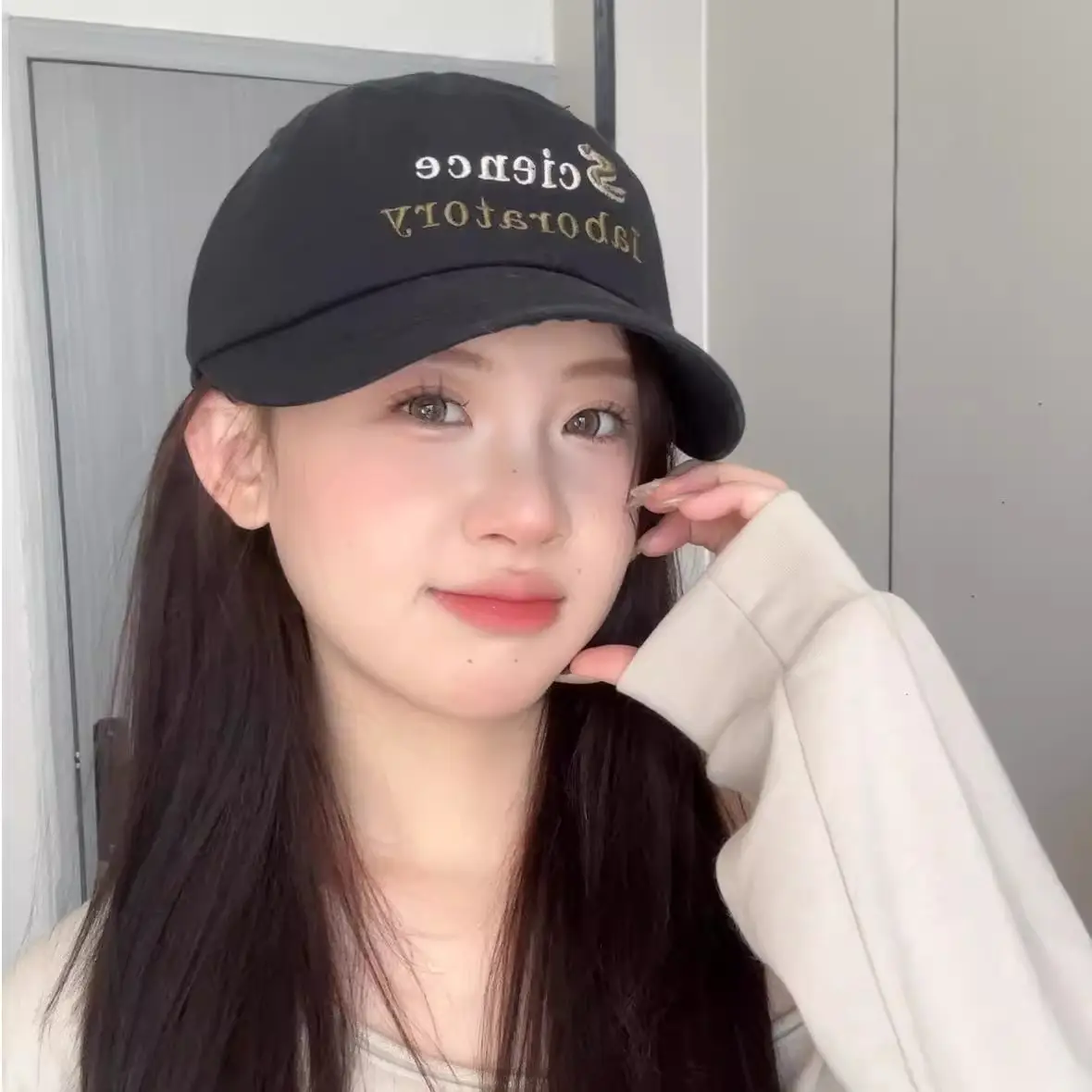 Science Laboratory Beige Cap for Men Women