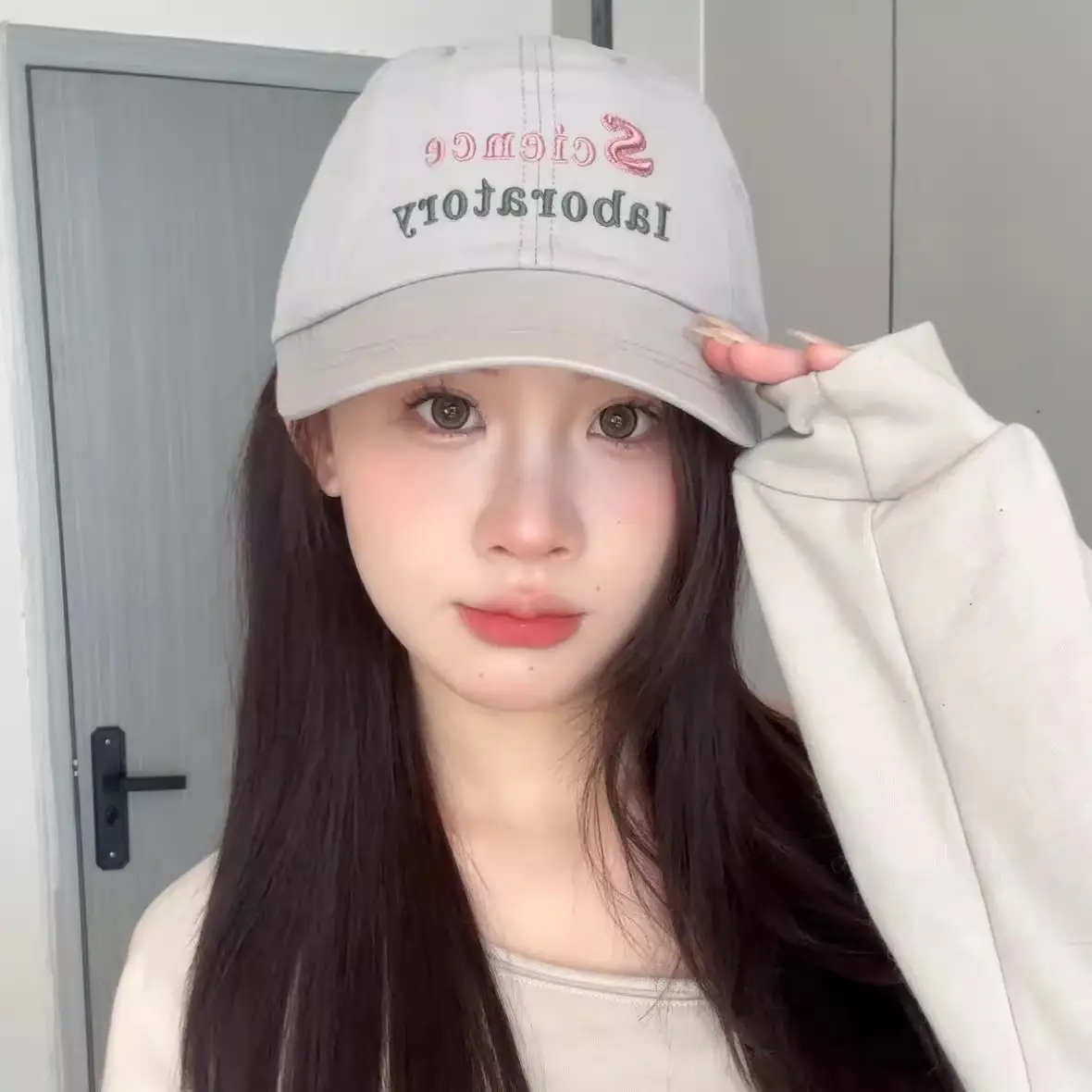 Science Laboratory Beige Cap for Men Women