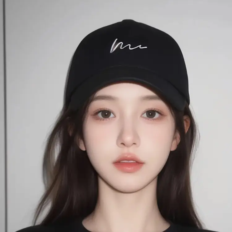 White Embroidered Baseball Cap for Women Men - Image 6