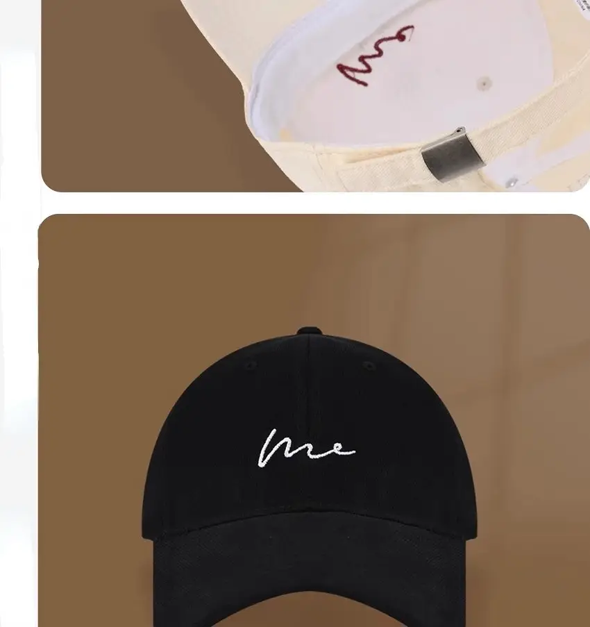 White Embroidered Baseball Cap for Women Men — feature 11