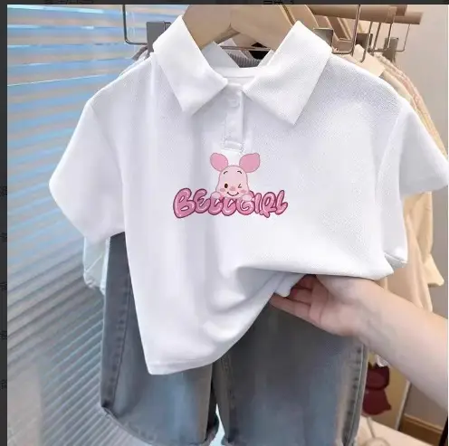 Children's White SpongeBob Polo Shirt Medium to XL — feature 4