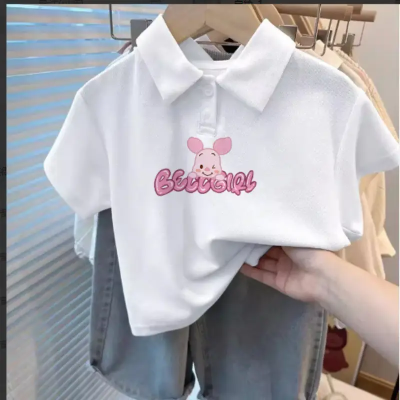 Children's White SpongeBob Polo Shirt Medium to XL
