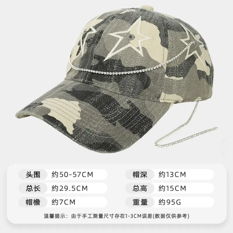 Vintage Camouflage Cap Women Spring Summer Sun Protection - Image 2