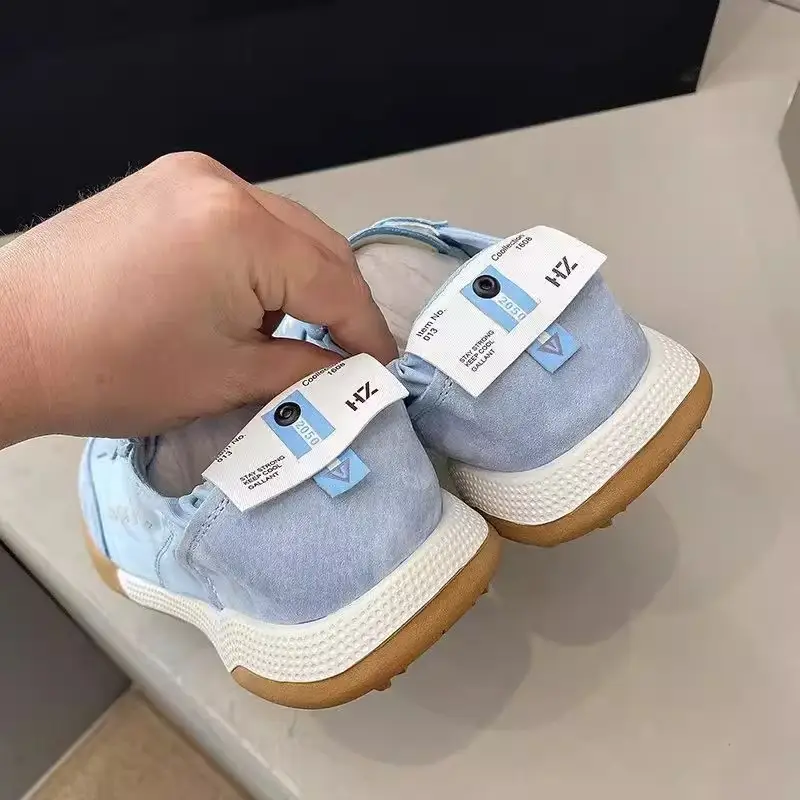 Trendy Popular Height-Increasing Thick-Soled German Training Shoes for Women 2025 Spring New Style Casual Flat Sports White Shoes — feature 11